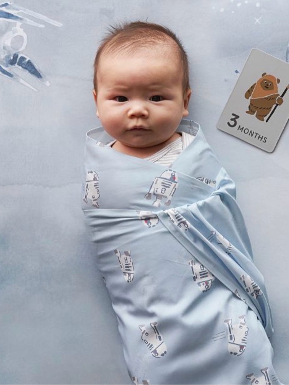 Pottery Barn Star Wars R2-D2 Organic Muslin Swaddle